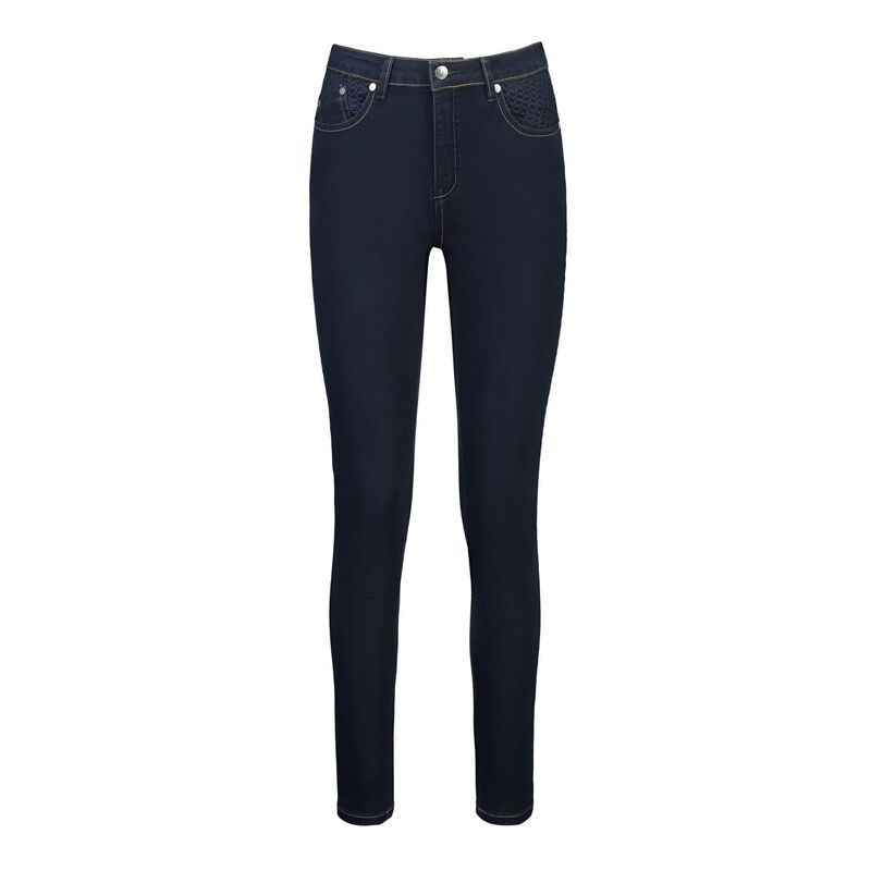 Vassalli Basket Weave Skinny Leg Jean image number 6